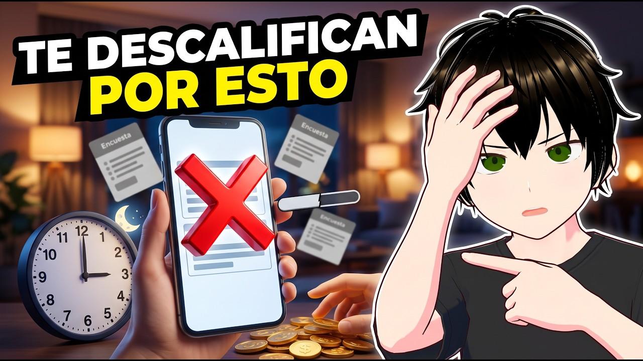 La mejor HORA para hacer Encuestas Pagadas (y por qué te descalifican)